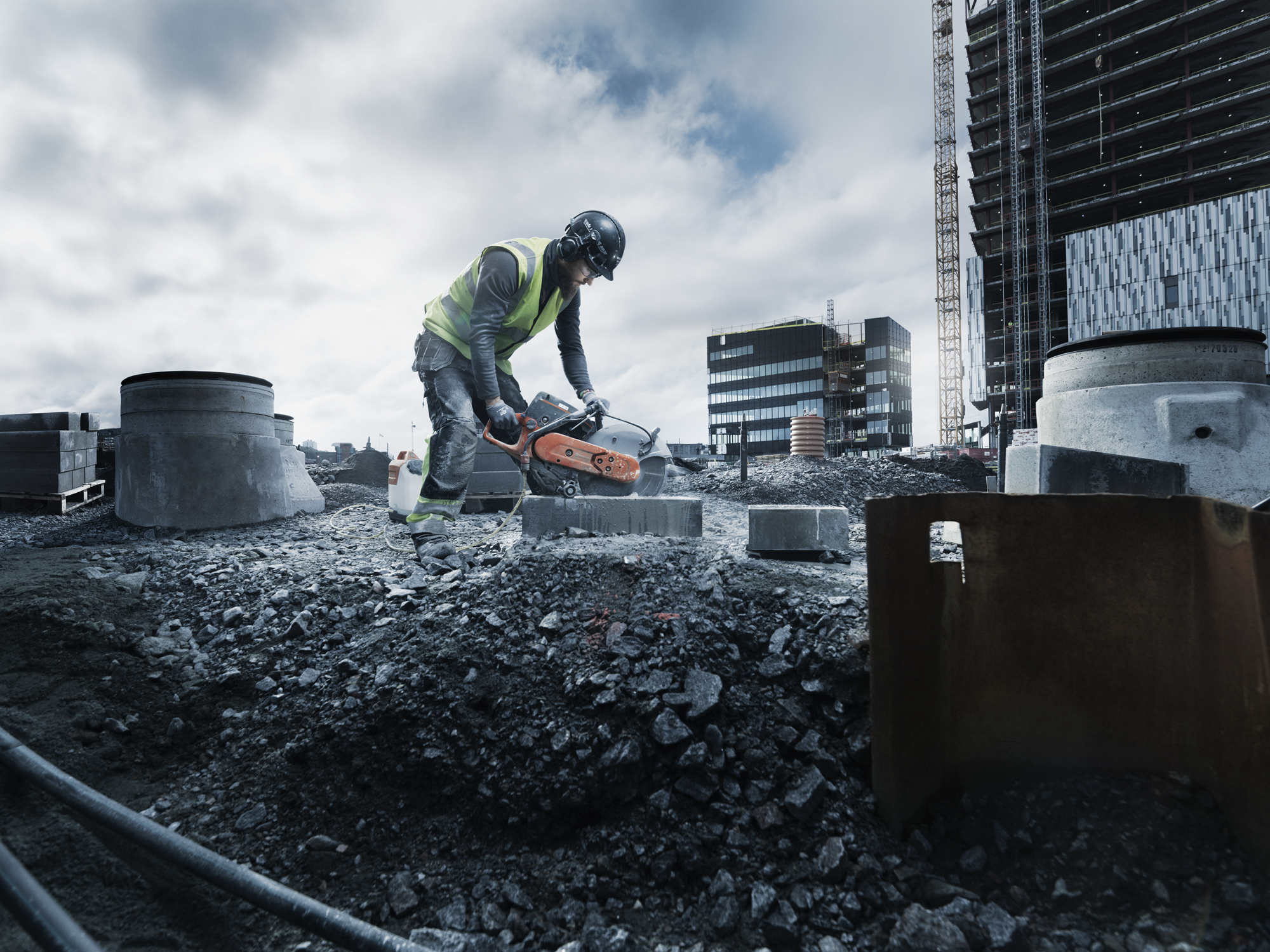 Commercial jobsite tools and equipment application
